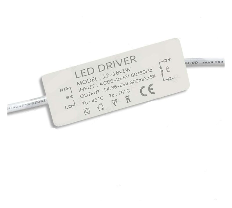 مصدر طاقة سائق LED 300mA 600mA 900mA 220V AC إلى DC 12 18x1W PC - Image 1