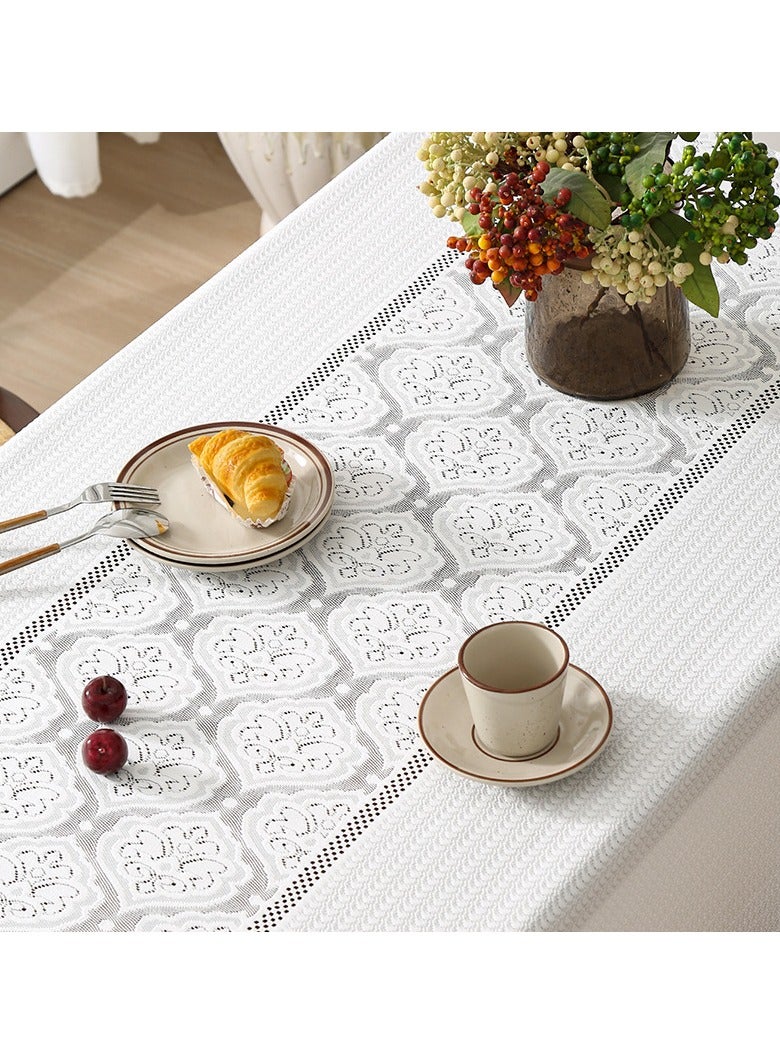 Rectangular Table Cloth, Cotton linen Table Cloth Wrinkle-Resistant Table Cloth, Soft Fabric Tablecloth With Tassels, Suitable for Kitchen Dining Room Outdoor Party 140CM×180CM , 4-6 Seats  - Image 3