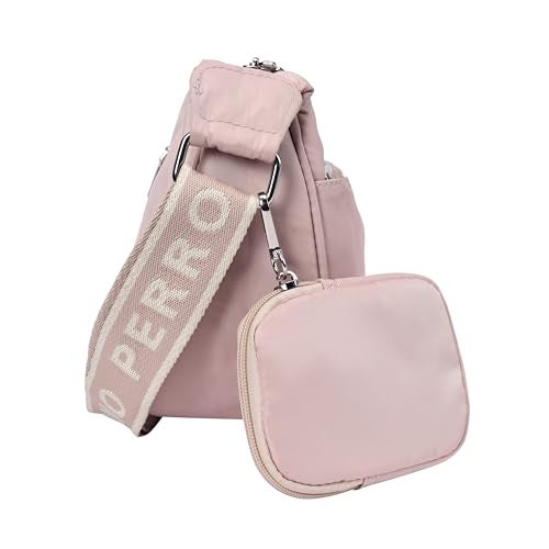 Lino Perros Peach Unisex Crossbody Bag - Image 4