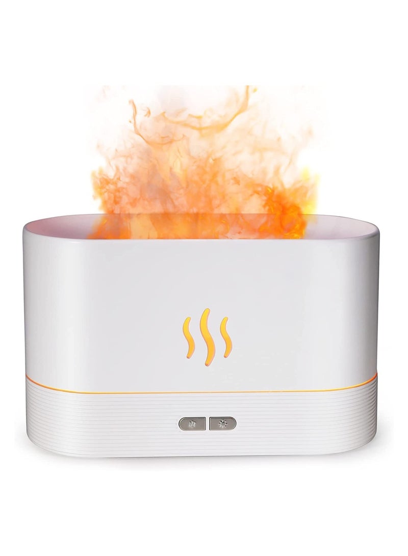 ELTRAZONE Flame Air Diffuser,Humidifier Portable-Noiseless Aroma Diffuser for Home Office or Yoga Essential Oil Diffuser with No-Water Auto-Off Protection - Image 1