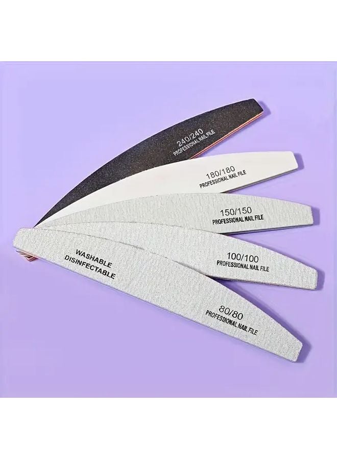 10PCS Wooden Nail Files For Nail Art Sanding Block Buffer Board Emery Board - Image 4