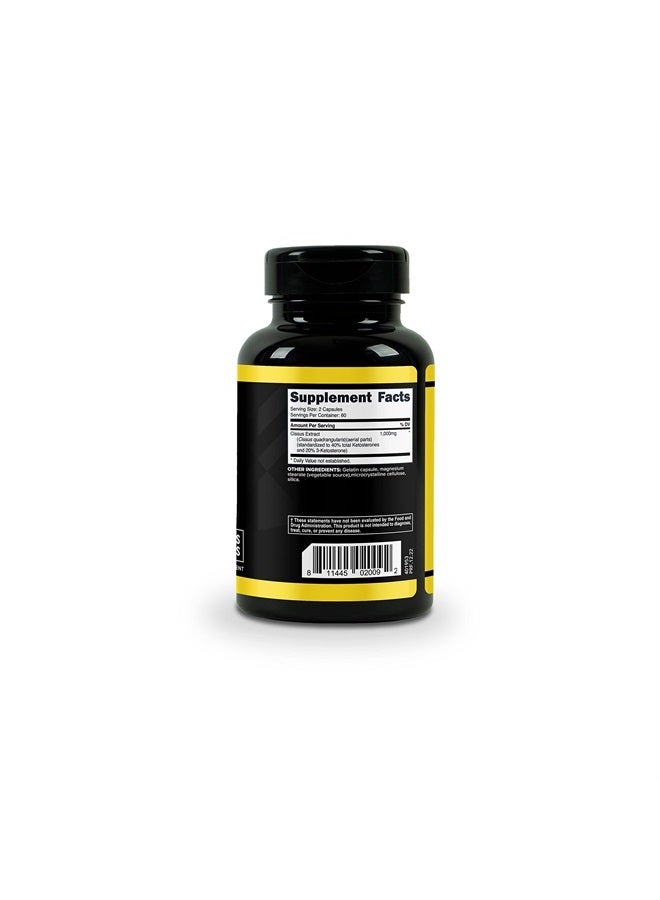 PrimaForce Cissus Quadrangularis Extract, - 120 Capsules, 1000mg per serving - Gluten Free, Non-GMO - Image 5