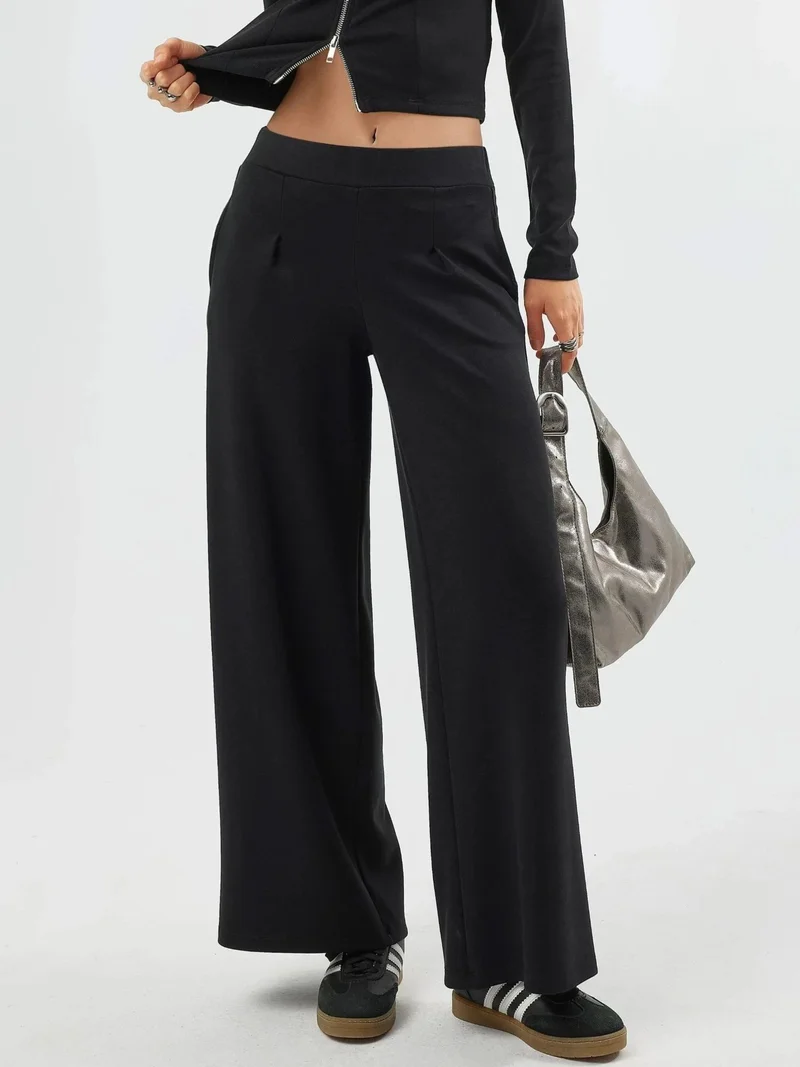 Busem BUSEM Elastic Waist Wide Leg Pants
