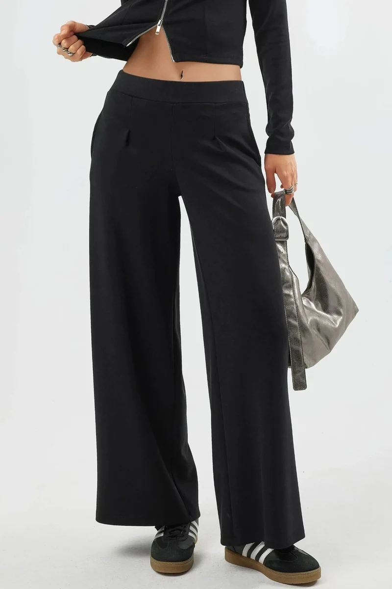 Busem BUSEM Elastic Waist Wide Leg Pants