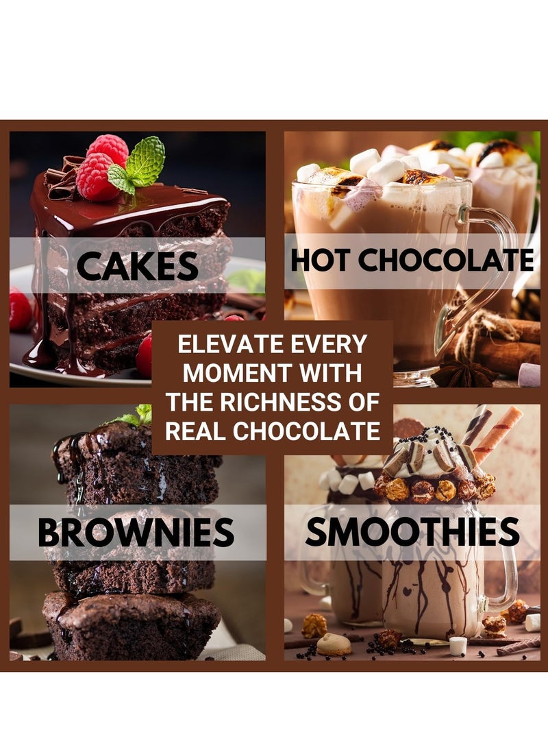 BLISS OF EARTH Cocoa Powder 250g – Alkalized Organic Cocoa Powder Unsweetened  Premium for Baking, Chocolate Cake, Hot & Cold Drinks - Image 4