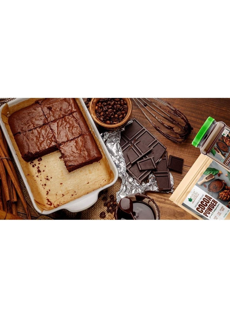 BLISS OF EARTH Naturally Organic Cocoa Powder for Chocolate Cake Making & Chocolate Cold Drink Unsweetened 250gm  - Image 4