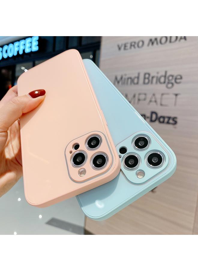 Zaboon Case For iPhone 12 Solid Color Tempered Glass Phone Case - Image 4