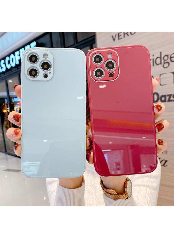 Zaboon Case For iPhone 12 Solid Color Tempered Glass Phone Case - Image 2