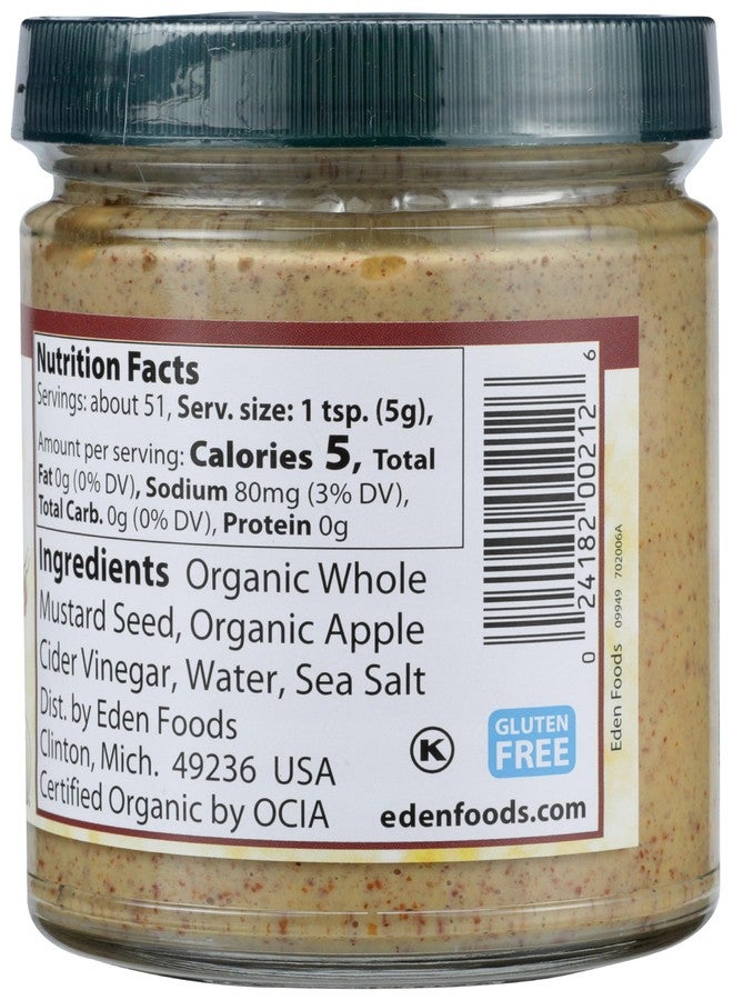 Eden Organic Brown Mustard 9 oz - Image 3
