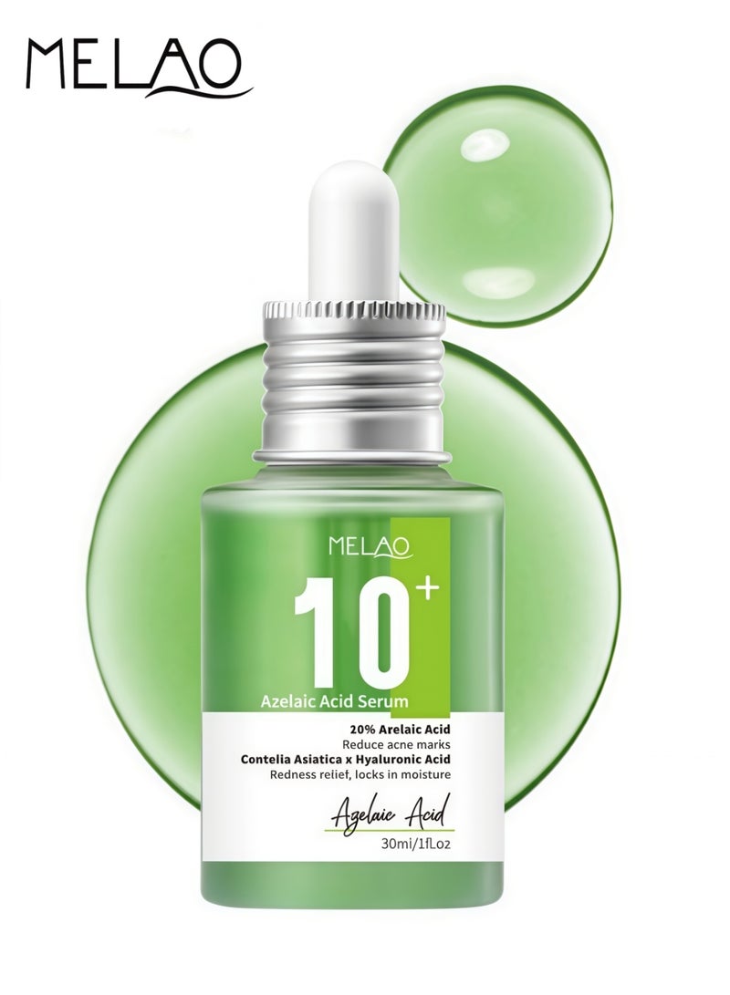 ميلاو سيروم حمض الأزيليك ١٠٪، ٣٠ مل، غني بمستخلص عشبة السنتيلا الآسيوية وحمض الهيالورونيك، يُقلل من علامات حب الشباب، ويُخفف الاحمرار، ويُحافظ على ترطيب البشرة. - Image 1
