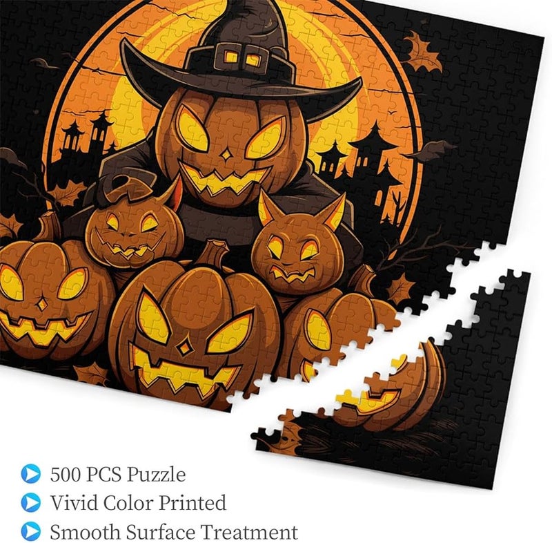 فايا ويزارد مصباح اليقطين لغز 500 قطعة للبالغين ديكور المنزل - Image 3