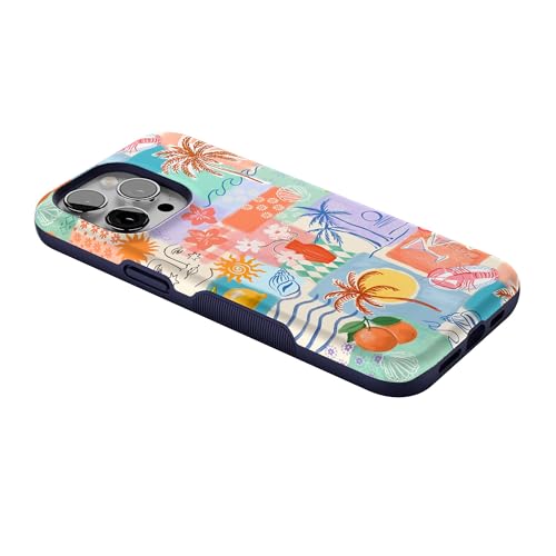 Casely iPhone 15 Pro Case | Tropical Heat | Beachy Collage | Bold Protective Design | MagSafe Compatible Design - Image 4