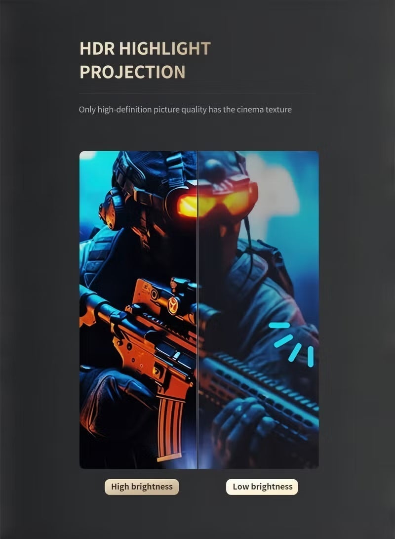 JieSuDa Smart 5G Portable Projector – 1080P Full HD, 4K Support, WiFi 6 & Bluetooth 5.0, Android 11 with Auto Keystone, Electric Focus, HiFi Speakers – Compatible with iOS/Android/HDMI/USB/PS4/PS5/Laptops - Image 5