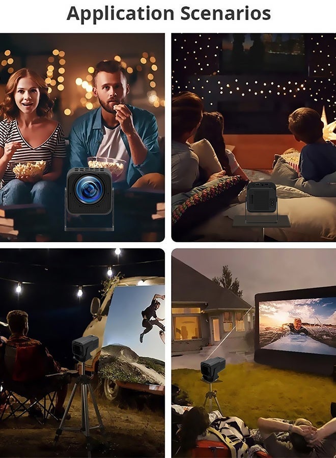 JieSuDa Smart 5G Portable Projector – 1080P Full HD, 4K Support, WiFi 6 & Bluetooth 5.0, Android 11 with Auto Keystone, Electric Focus, HiFi Speakers – Compatible with iOS/Android/HDMI/USB/PS4/PS5/Laptops - Image 4