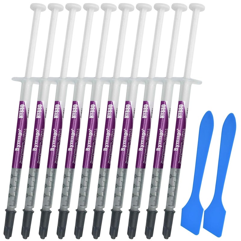 SpinLaLa 10 Pack HY880 Thermal Paste Kit-5.15 W/MK 1 G/Pcs, High Performance Thermal Compound Paste Grease Heatsink for CPU, Processor, All Cooler Master, Computer, PS4 - Image 1