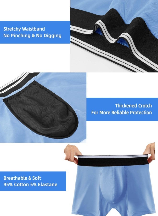 TIICHOO Incontinence Underwear for Children Washable LeakProof Underwear for Boys 5 Pack (Medium, Orange/Neon Green/Black/Gray/Blue - Image 4