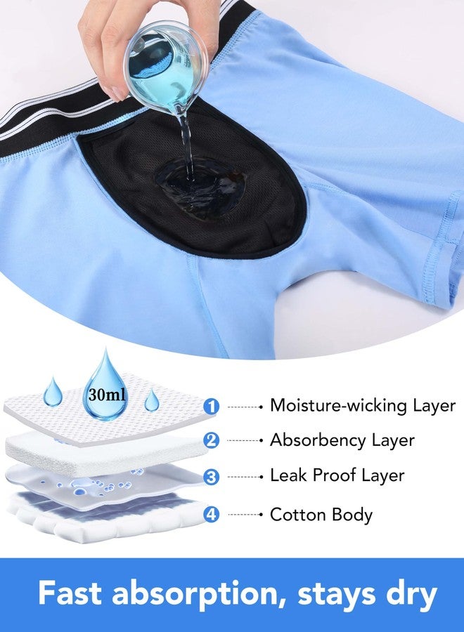 TIICHOO Incontinence Underwear for Children Washable LeakProof Underwear for Boys 5 Pack (Medium, Orange/Neon Green/Black/Gray/Blue - Image 3