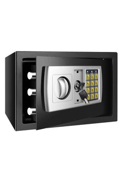 Arabest Safe Box, Electronic Safety Box with Digital Keypad and Emergency Keys,  Home Security Locker for  Valuables, Jewelry, Money and Documents, Black  - Image 1