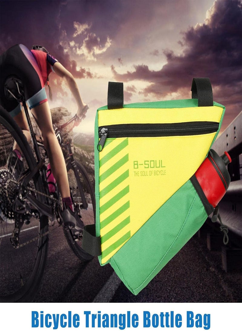 GGOOT Bike Frame Bag | Triangle Bicycle Bag with Water Bottle Pouch,Water-Resistant Bicycle Frame Storage Bag, Cycling Accessories Pack for Road Bikes Mountain Commute Bikes - Image 3