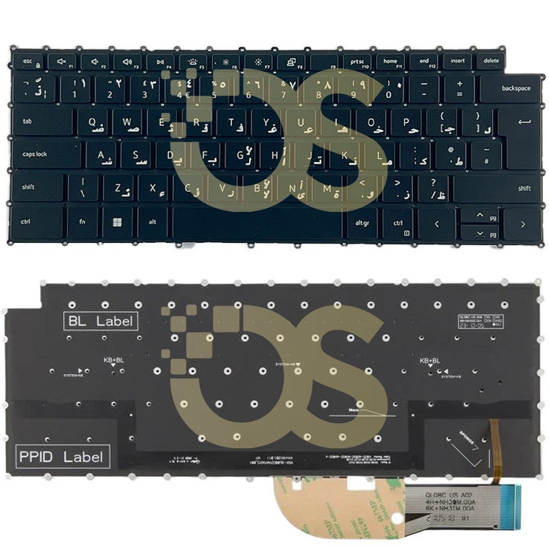 او اس لوحة مفاتيح متوافقة مع Dell PRECISION 5550 5560 XPS 15 9500 9510 9520 UK بإضاءة خلفية من OS - Image 3