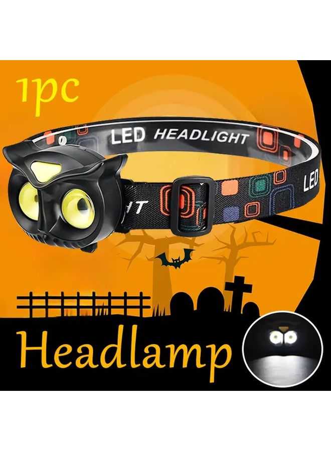 Owl Shaped LED Headlamp Hands Free COB Light Adventure Lamp for Outdoor Camping - Image 1