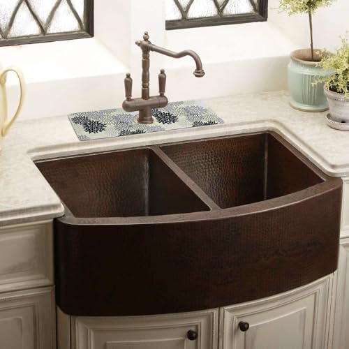 aquoechd Sink Faucet Absorbing Mat, 2 Pack Drying Mat Around Faucet Sink Splash Guard Behind Faucet Sinkmat For Kitchen Bathroom Island Rv 15 * 5.5 Inch (38 * 14 cm) - Image 3