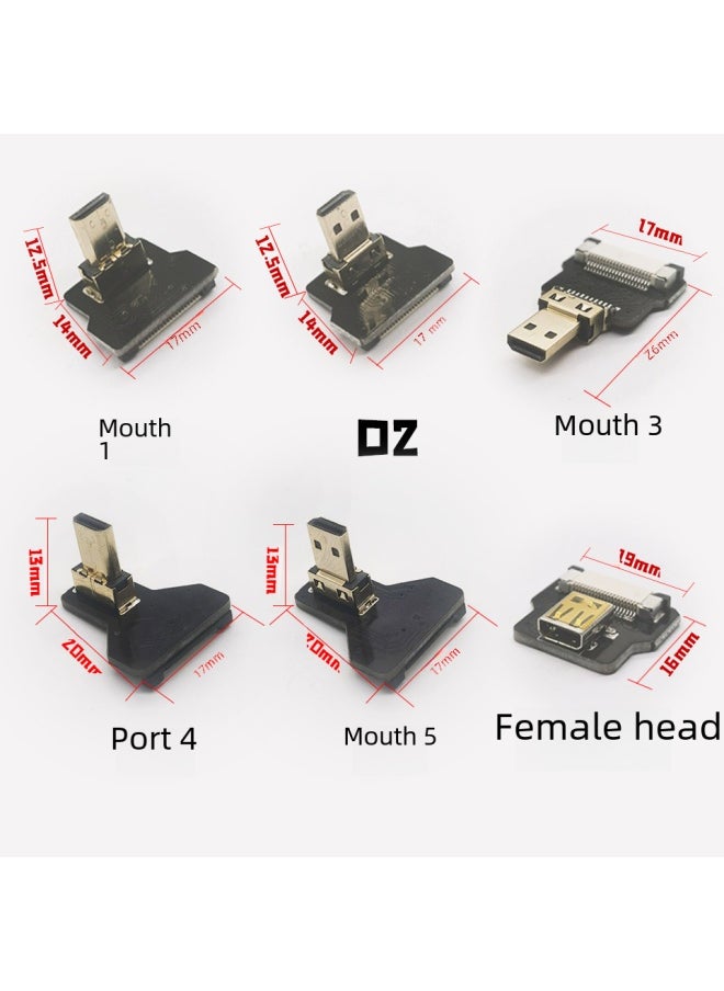كابل Hdmi صغير ناعم للكاميرات وشاشات التلفاز وأجهزة الكمبيوتر عالية الوضوح 4K رأس واحد كمبيوتر رقمي كابل Hdmi اللون: كابل واحد 40 سم