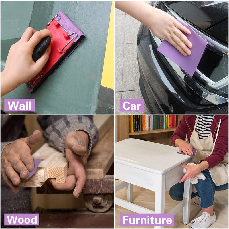 MAXMAN Sandpaper 1500 Grit,Wet Dry Sanding Sheets,High Performance White Fused Alumina Abrasive Sand Paper For Wood Furniture Finishing,Metal Grinding,Automotive Polishing,9 X 11 Inch,10-Pack - Image 4