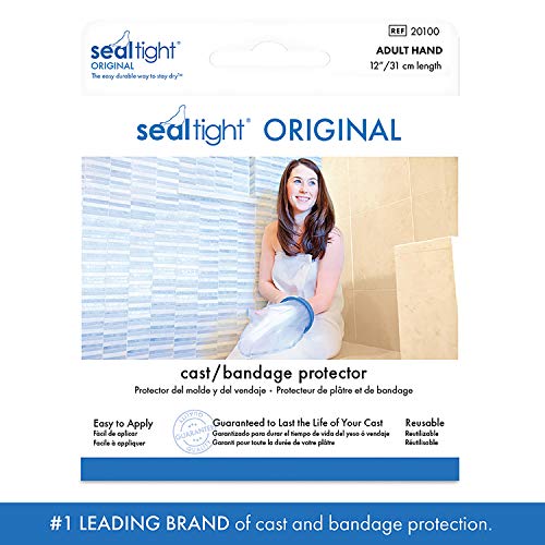 Brownmed - Seal-Tight Original Cast & Bandage Protector - Waterproof Hand Cast Cover for Shower & Swimming - Durable Shower Protector for Hand Bandage & Cast - Adult Hand - Image 2