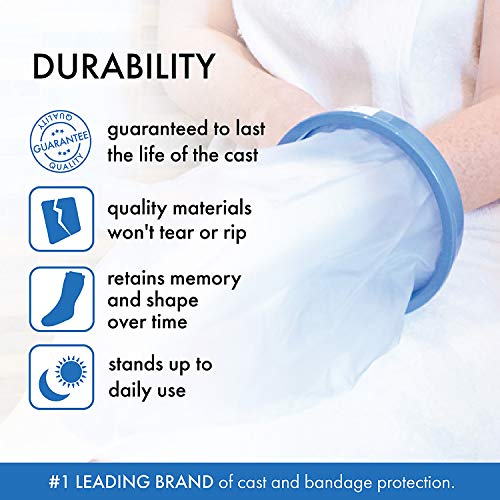 Brownmed - Seal-Tight Original Cast & Bandage Protector - Waterproof Hand Cast Cover for Shower & Swimming - Durable Shower Protector for Hand Bandage & Cast - Adult Hand - Image 3