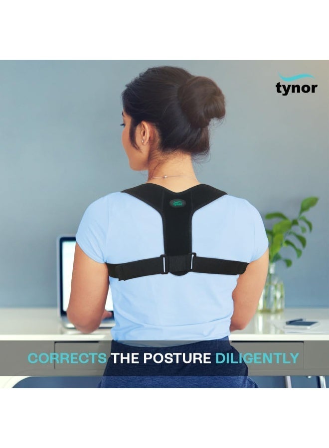 Tynor Posture corrector Sleek, Black, Universal, 1 Unit - Image 4