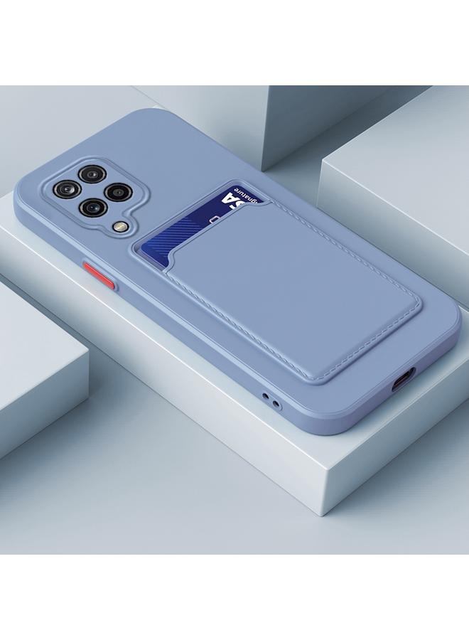 اس-توب جراب لهاتف Samsung Galaxy A22 4G بملمس جلدي وبطاقة TPU ولون متباين وأزرار - Image 1