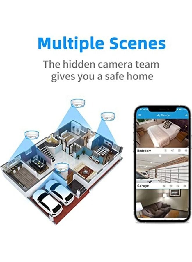 Hidden Camera WiFi Camera Indestructible Black Box Office 1080P Wireless Small Camera with Night Vision and Motion Detection