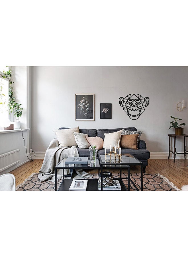 Generic - Geometric Monkey Head Wall Decor - Image 1