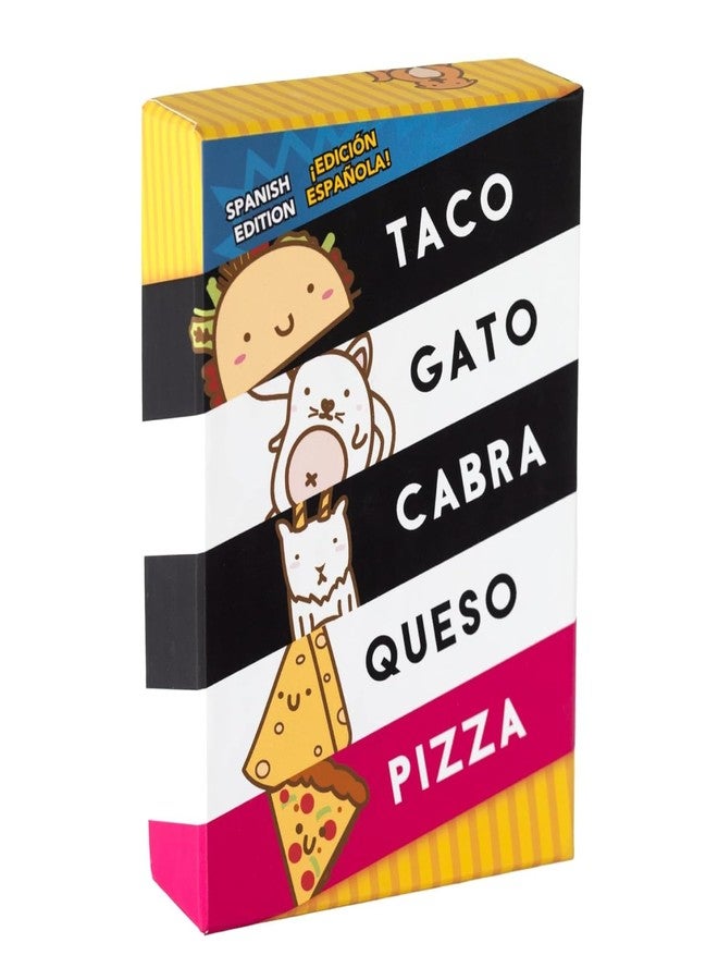 Dolphin Hat Games Taco Cat Goat Cheese Pizza Spanish Edition Wildly Entertaining Card Game for Family Game Night | Easy to Play with 15 Minute Rounds | Taco Gato Cabra Queso Pizza, Edición Española | 2-8 Players - Image 1