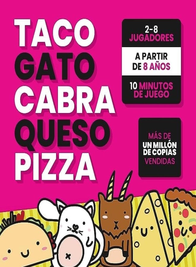 Dolphin Hat Games Taco Cat Goat Cheese Pizza Spanish Edition Wildly Entertaining Card Game for Family Game Night | Easy to Play with 15 Minute Rounds | Taco Gato Cabra Queso Pizza, Edición Española | 2-8 Players - Image 3