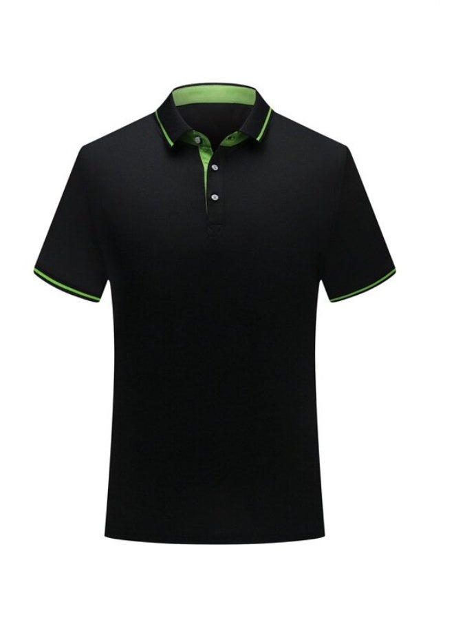 NIBEMINENT Summer catering work clothes short-sleeved men barbecue hot pot milk tea chef restaurant waiter T-shirt - Image 1