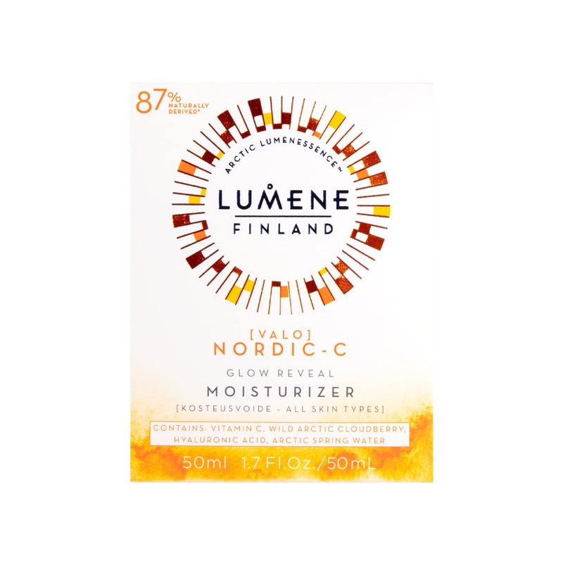 Lumene Nordic-C Glow Reveal Facial Moisturizer - Antioxidant-Rich Vitamin C Face Cream - Hydrating Hyaluronic Acid Moisturizer with Vitamin B3 + B5 to Promote Radiant & Youthful Skin (1.7oz) - Image 2
