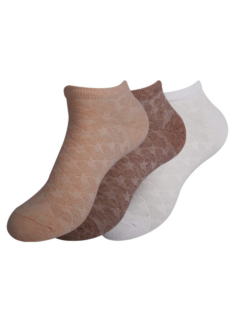 Future Future Socks Socket For Women Pack Of 3 Size 36-40 Multicolor 
