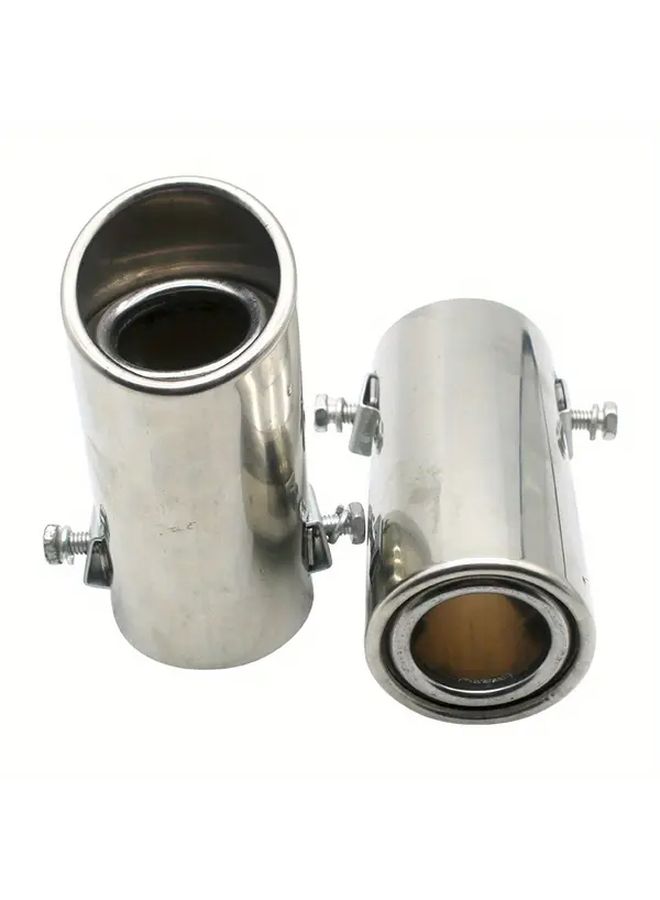 Bevel Stainless Steel Exhaust Pipe Tips Reduced Noise Improved Flow Easy Installation - Image 1