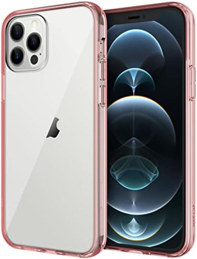 جي تيك حماية جيتك لهاتف iPhone 12/12 Pro مقاس 6.1 بوصة، حافة غير قابلة للاصفرار، ظهر شفاف مقاوم للخدوش - Image 3