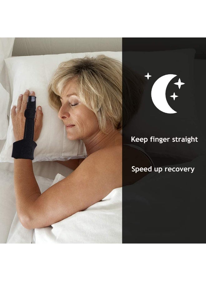 FDTY Finger Splint, Adjustable Finger Extension Splint for Mallet Finger, Finger Knuckle Immobilization, Finger Fractures,and Pain Relief, One Size, Fits All Fingers - Image 2