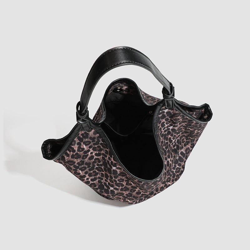Armpit Bag Fashionable All-Match Shoulder Bag Leopard Print Large Capacity Commuter Tote Bag Fashionable Handbag For Women - Image 5