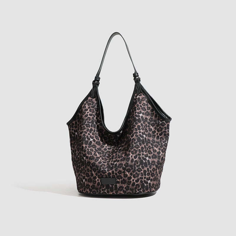 Armpit Bag Fashionable All-Match Shoulder Bag Leopard Print Large Capacity Commuter Tote Bag Fashionable Handbag For Women - Image 4