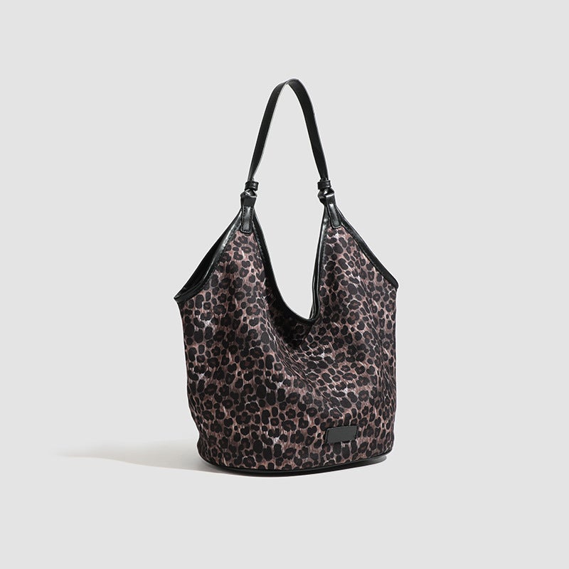 Armpit Bag Fashionable All-Match Shoulder Bag Leopard Print Large Capacity Commuter Tote Bag Fashionable Handbag For Women - Image 3
