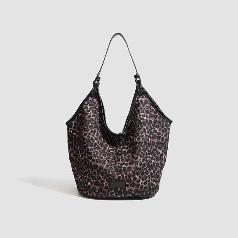 Armpit Bag Fashionable All-Match Shoulder Bag Leopard Print Large Capacity Commuter Tote Bag Fashionable Handbag For Women - Image 2