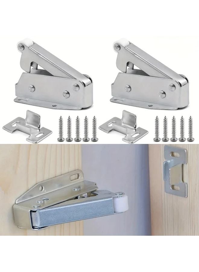 1pc Heavy Duty Auto Spring Door Catch Self Closing Mechanism Cabinet Wardrobe Closer - Image 4