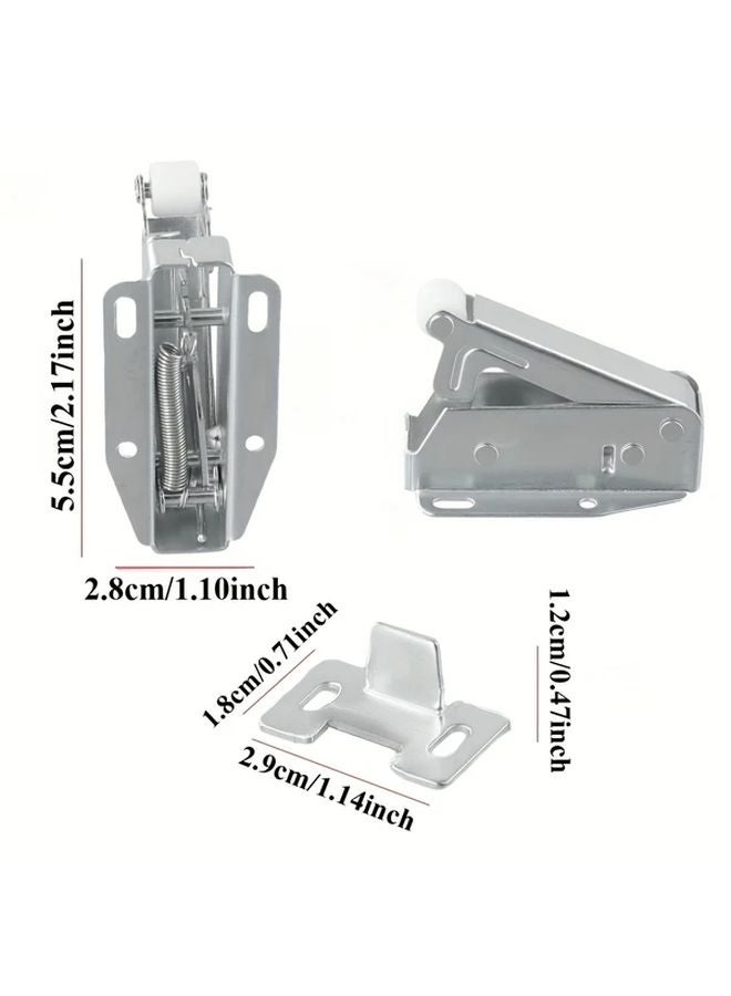 1pc Heavy Duty Auto Spring Door Catch Self Closing Mechanism Cabinet Wardrobe Closer - Image 5