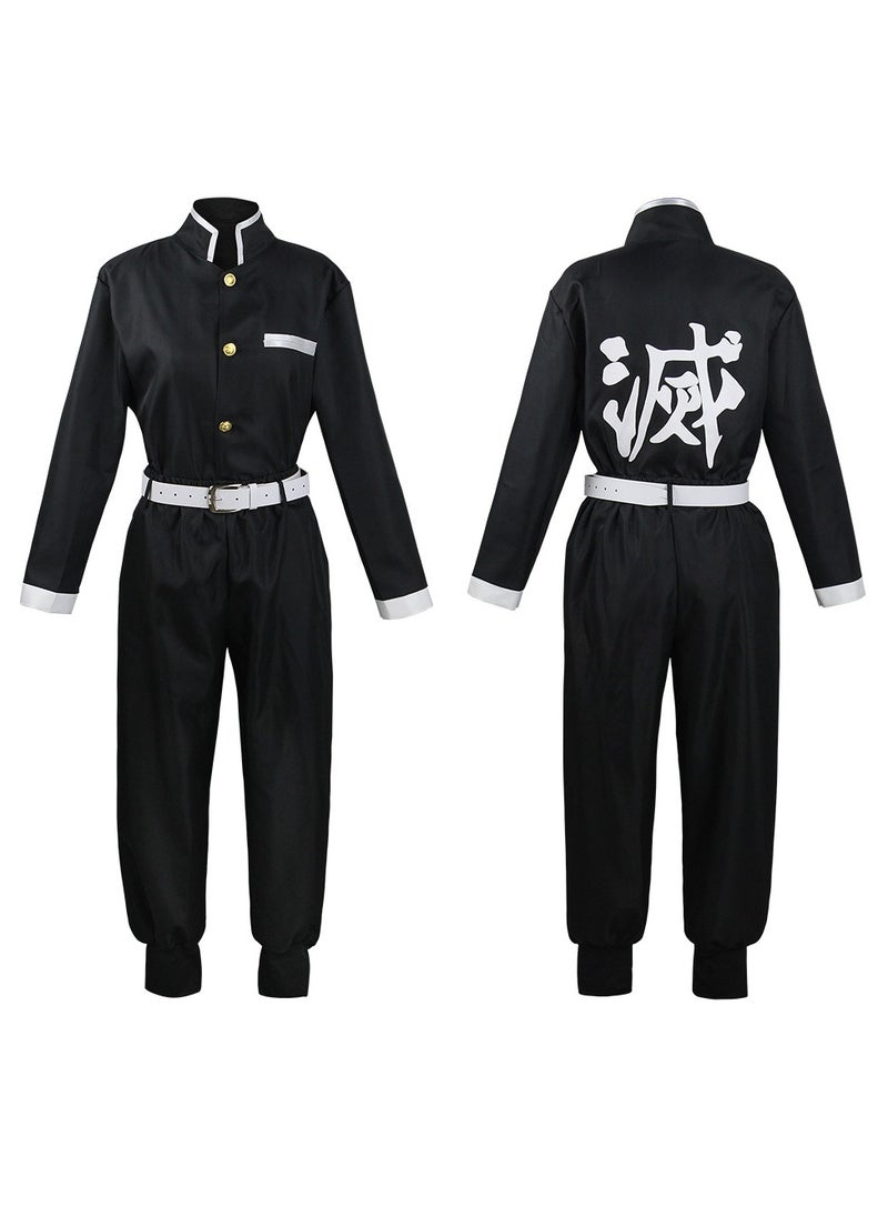 Demon Slayer Agatsuma Zenitsu Cosplay Costume Anime Kimono Outfit Set Cosplay Costume Uniform Outfit Set  - Image 3