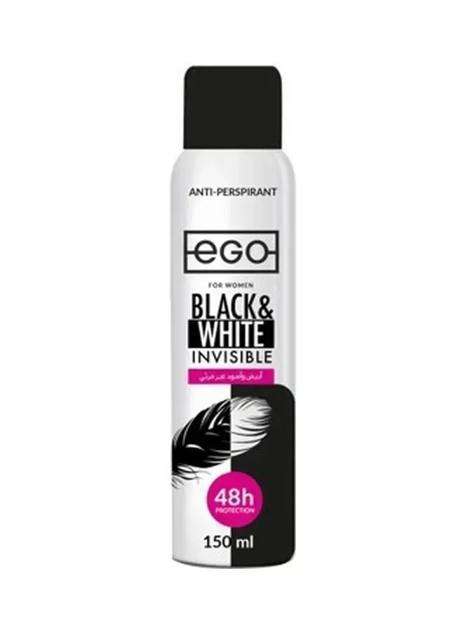Ego Black And White Invisible Anti-Perspirant For Women, UAE